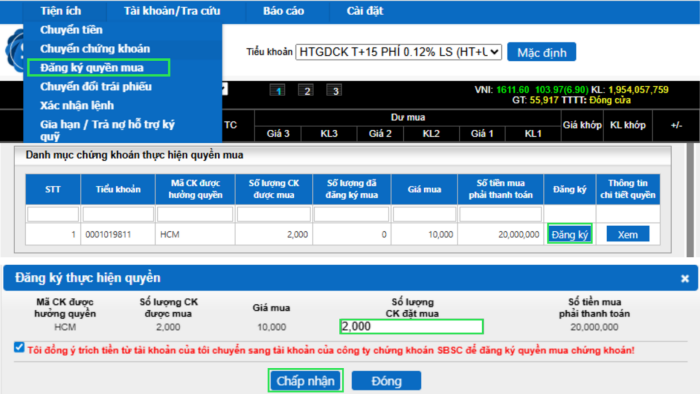 Hướng dẫn sử dụng webtrading (Strade)