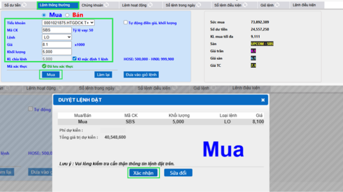 Hướng dẫn sử dụng webtrading (Strade)