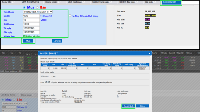 Hướng dẫn sử dụng webtrading (Strade)