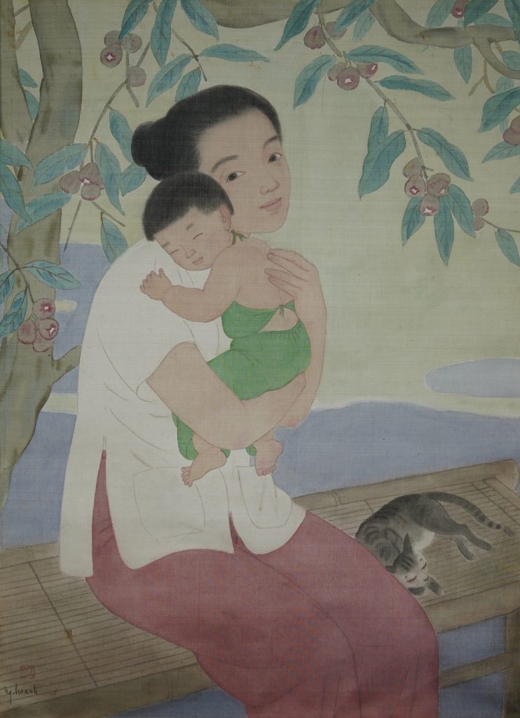 ARTWORK: MOTHER AND CHILD — NGUYỄN HOÀNG HOANH (born 1937)