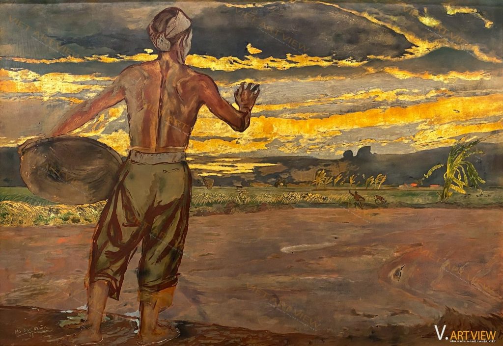 ‘DAWN ON THE FARM’ OF ARTIST NGUYEN DUC NUNG (1914 – 1983)