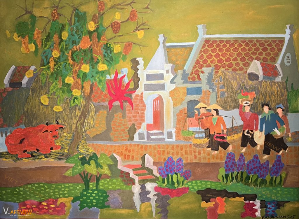 EXHIBITION ‘OLD COLOUR OF THE COUNTRY SOUL’ OF TWO PAINTERS PHẠM VIẾT HỒNG LAM AND TẠ PHƯƠNG THẢO