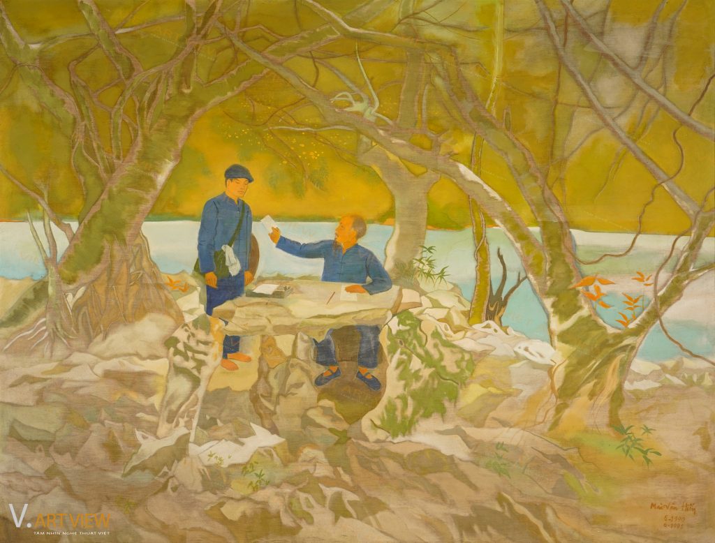 “UNCLE HỒ AND THE COURIER” OF PAINTER MAI VĂN HIẾN (1923-2006), THE BEGINNING OF THE REVOLUTIONARY SPRING