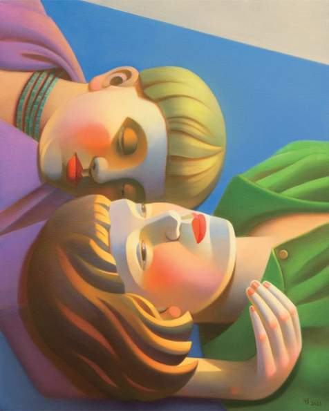 CHINESE ARTIST CHEN KE CELEBRATES THE WOMEN OF BAUHAUS IN A COLORFUL, MIXED-MEDIA PARIS DEBUT