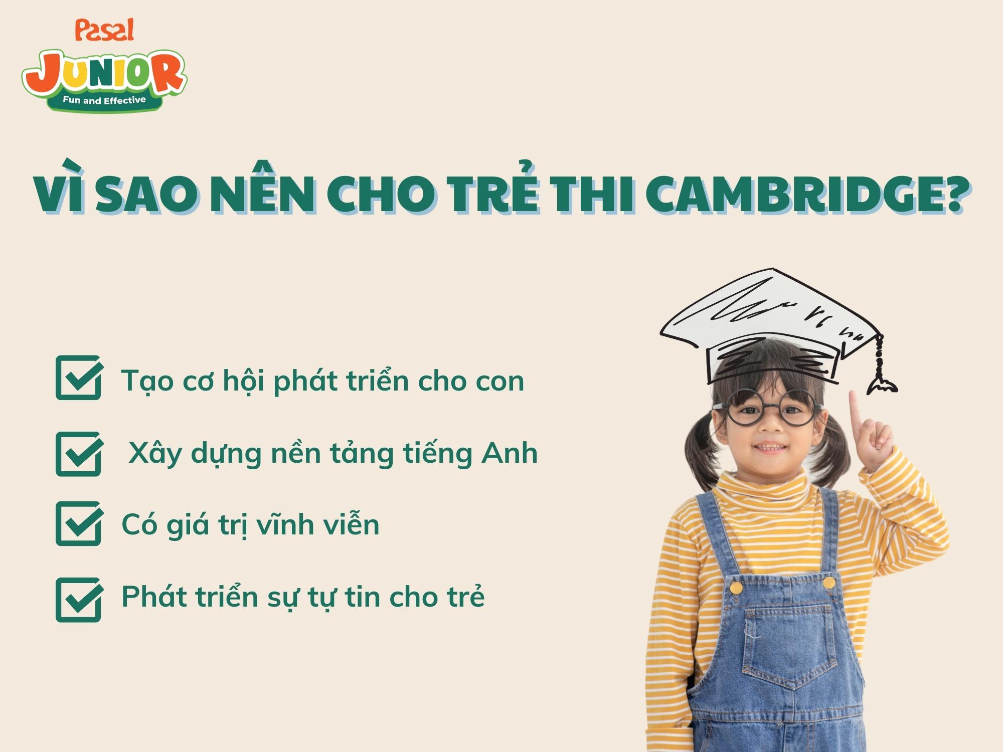 Vì sao nên cho trẻ thi chứng chỉ Cambridge?