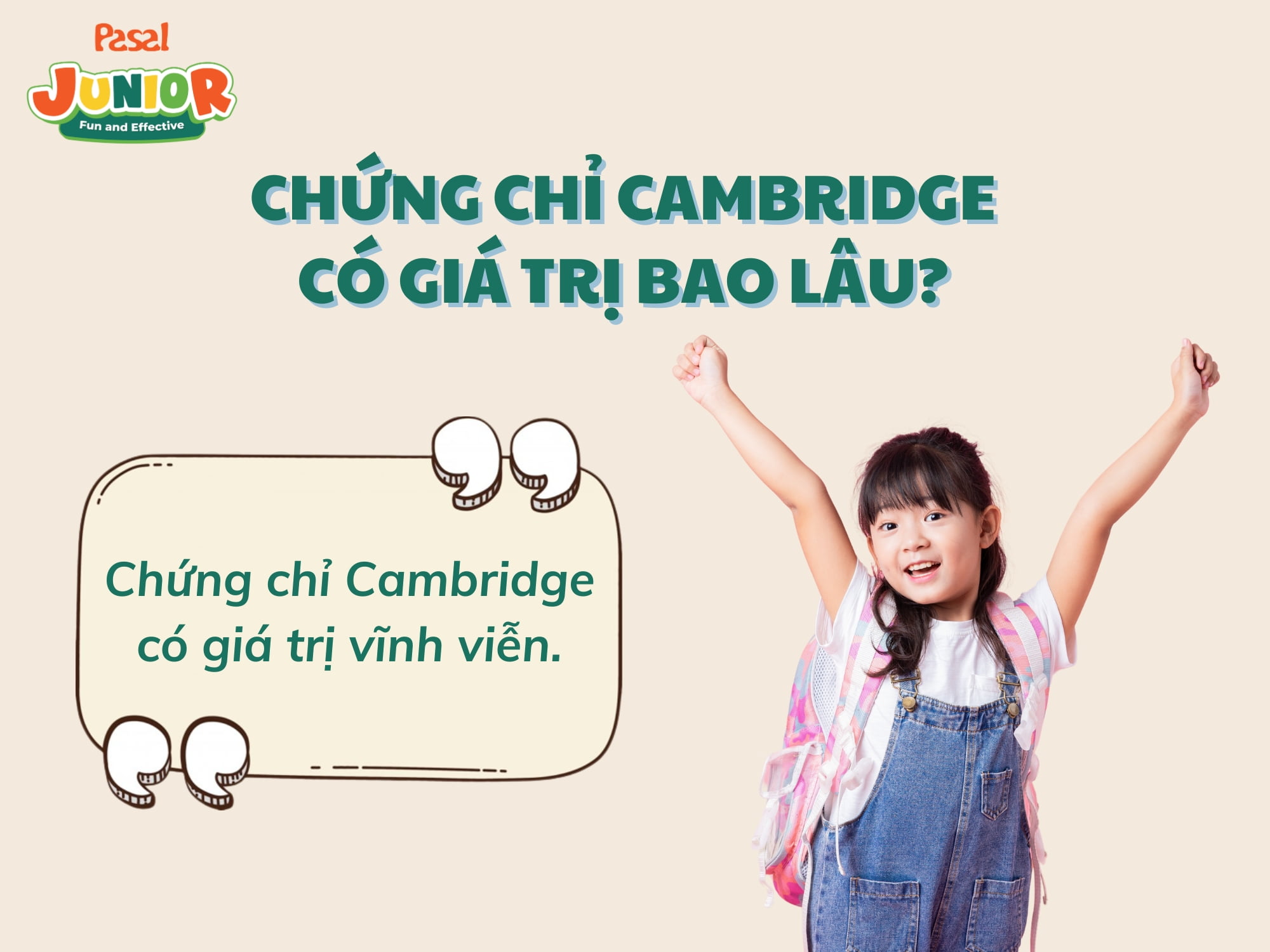 Chứng chỉ Cambridge có giá trị bao lâu?