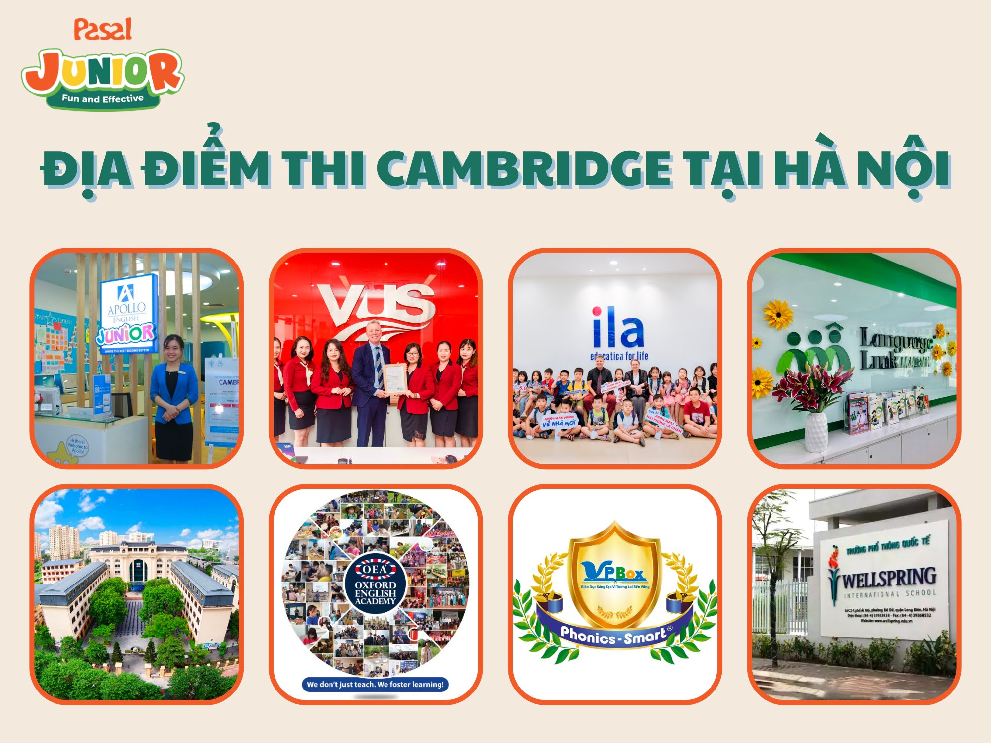 Địa điểm thi Cambridge tại Hà Nội