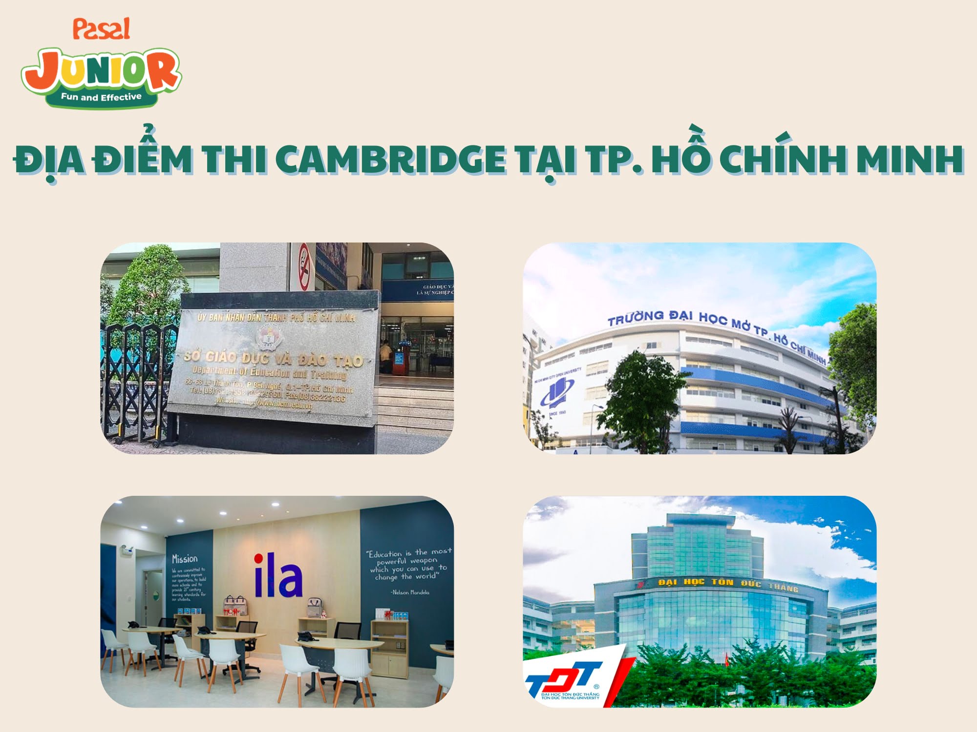 Địa điểm thi Cambridge ở TP. Hồ Chí Minh