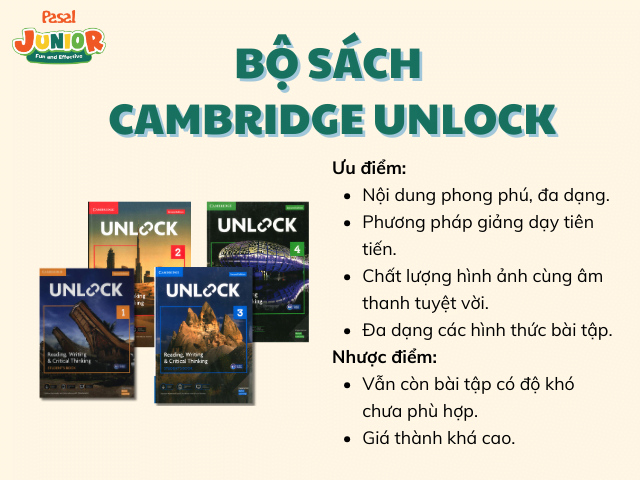 Ưu và những điểm của bộ sách Cambridge Unlock 1-2-3-4