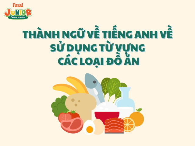 Thành ngữ về tiếng Anh về sử dụng từ vựng về các loại đồ ăn