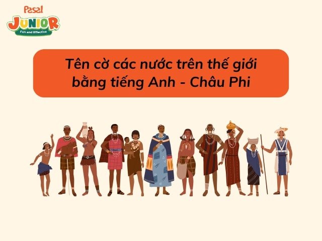 Tên cờ các nước trên thế giới - Châu Phi