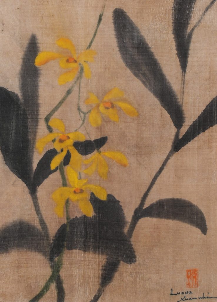 “ORCHID”, A STILL LIFE PAINTING OF ARTIST LƯƠNG XUÂN NHỊ