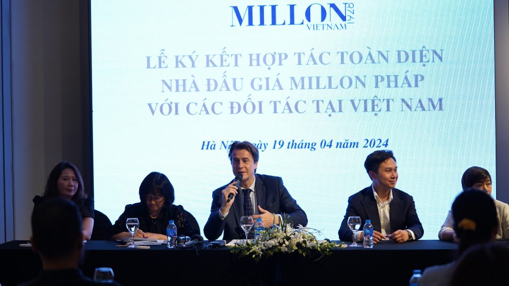 RESPECTFUL THANK-YOUS FROM ORGANIZERS OF THE COOPERATION SIGNING CEREMONY BETWEEN FRENCH AUCTION HOUSE MILLON AND PARTNERS IN VIETNAM