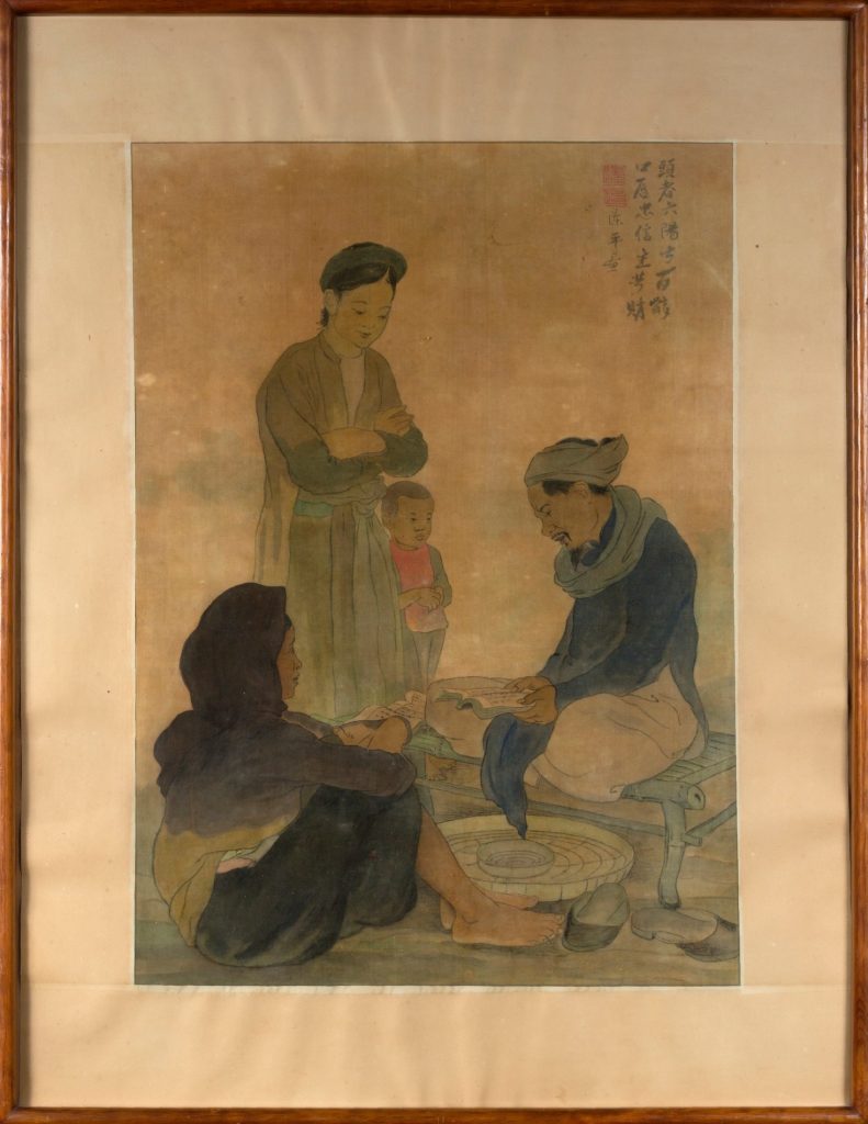 TWO SILK PAINTINGS OF THANG TRẦN PHỀNH IN THE AUCTION “ASIAN PAINTERS” [43] AT AGUTTES