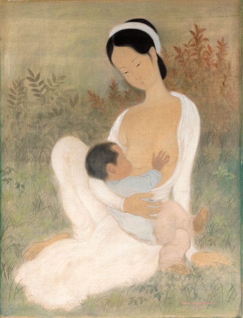 THE WORK “MATERNAL LOVE” OF VŨ CAO ĐÀM IN THE AUCTION ASIAN PAINTERS [43] AT AGUTTES