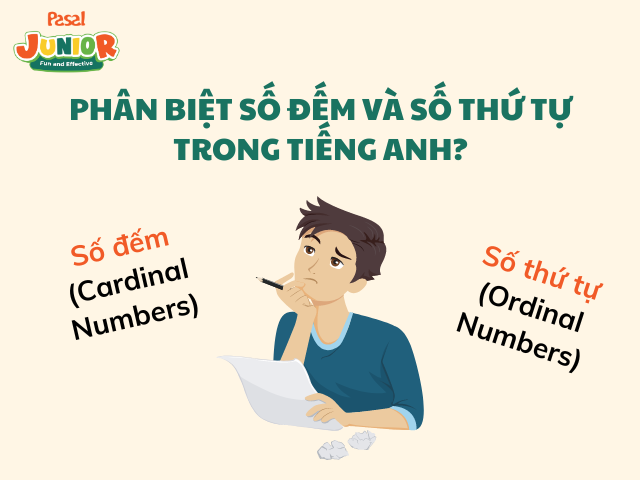 So sánh cụ thể giữa số đếm và số thứ tự trong tiếng Anh