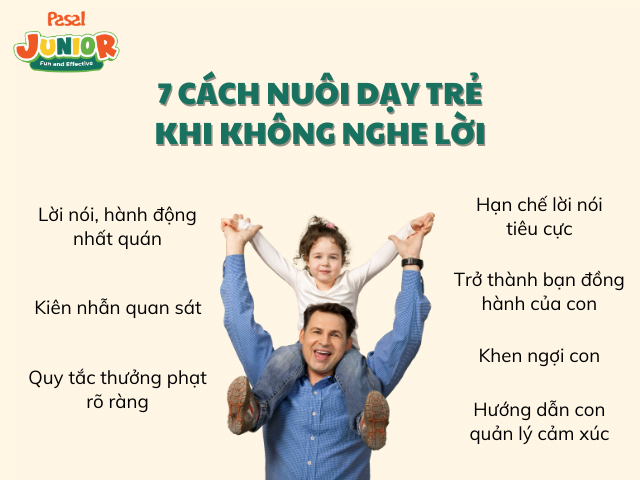 7 cách dạy con khi không nghe lời