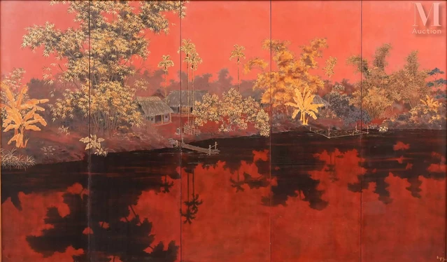 “REFLECTION BY THE RIVER” OF TRẦN PHÚC DUYÊN (1923-1993)