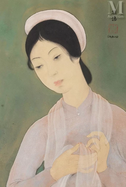 LÊ PHỔ (1907-2001), “PORTRAIT OF A YOUNG WOMAN”